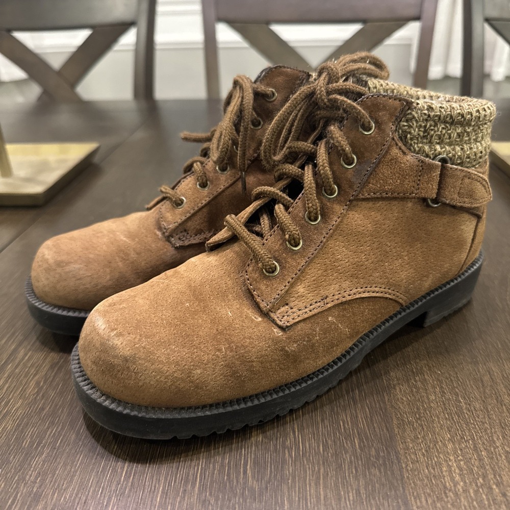 Women's Original Rugged Outback Brown Hiking Lace Up Boots Sz 7.5W Vintage‎